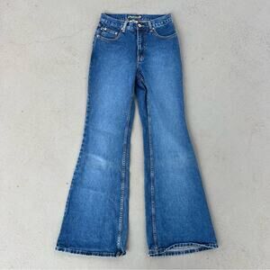 Y2K Gasoline Flare Denim Blue Jeans Size 5/6